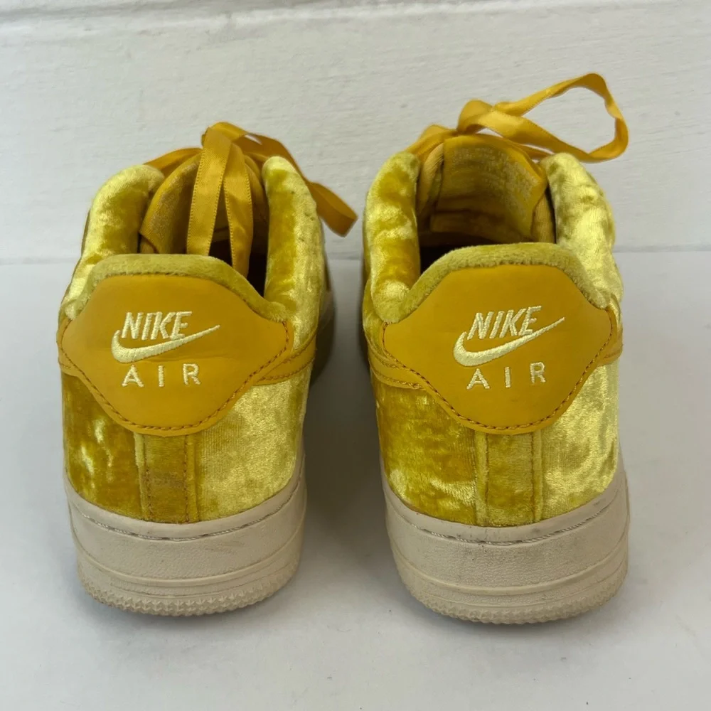 Nike Velvet Mineral Gold Air Force 1 Sneakers, 4.5Y / 6 women’s